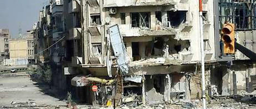 Die Stadt Homs ist gezeichnet von den kriegerischen Auseinandersetzungen.