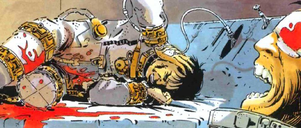 Menschen und Maschinen: Eine Szene aus dem Buch.