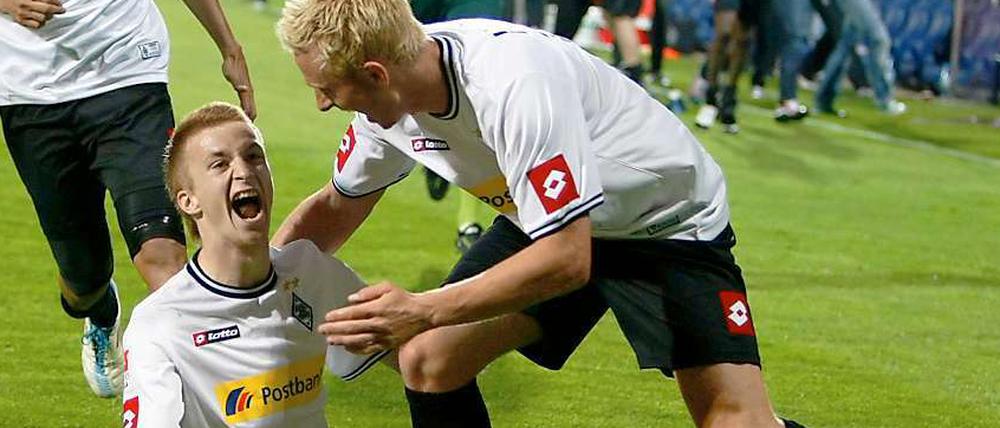 Gladbachs Marco Reus feiert seinen Ausgleichs-Treffer gegen den VfL Bochum.