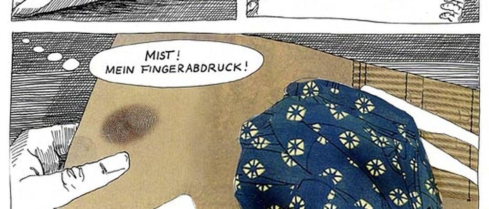 Besuch aus der Zukunft: Eine Seite aus dem Buch.