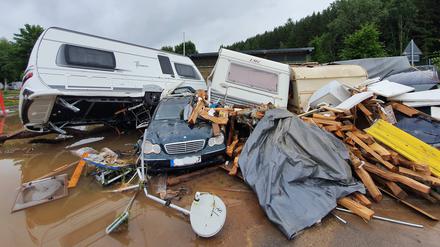  Prüm/Eifel Themenfoto: Naturkatastrophe, Hochwasser, Rheinland-Pfalz, Prüm,