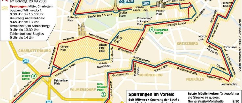 Berlin-Marathon Grafik