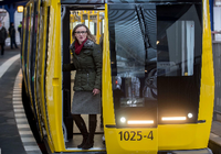 Die neue U-Bahn rollt durch Berlin