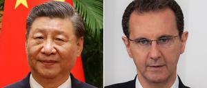 Xi Jinping (links) und Baschar al-Assad (rechts) in einer Fotocollage.