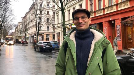 Motiviert Anwohner und beruhigt Verkehrsteilnehmer: Christopher Wollin, „Spielstraßen-Kapitän“ in der Wrangelstraße