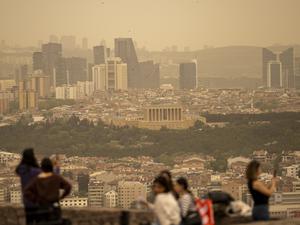 Saharastaub belastet die Luft der Hauptstadt Ankara.