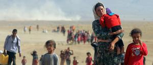 2014 mussten zehntausende Jesiden im Irak vor dem IS fliehen. 