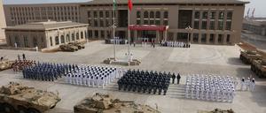 Chinesischer Militärstützpunkt in Dschibuti: ein zufällig stark bei China verschuldetes Land.