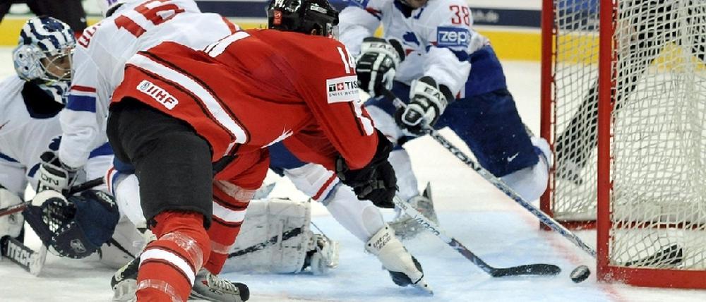 Eishockey-WM - Schweiz  - Frankreich   1:0