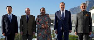 Die Außenminister der BRICS-Staaten beim Vorbereitungstreffen im Juni in Südafrika.