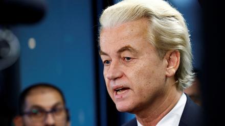 Rechtspopulist und Wahlsieger: Geert Wilders.  