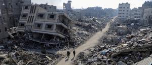 Das zerstörte Flüchtlingslager Jabalia im nördlichen Gazastreifen.