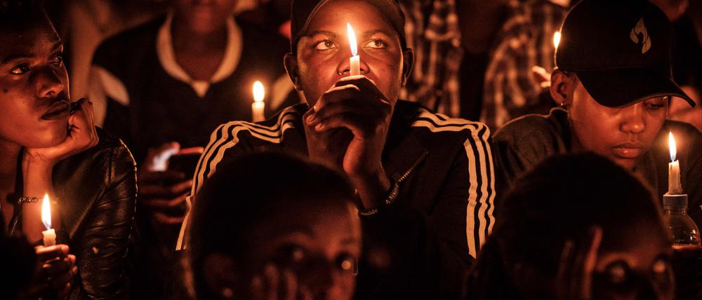 Gedenken an den Genozid, hier zum 25. Jahrestag 2019 im Amahoro-Stadion in Kigali, Ruanda.