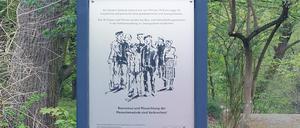 Gedenktafel für Zwangsarbeiter in Berlin-Britz.