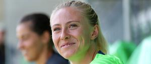 Wird Wolfsburgs Rebecka Blomqvist das Lächeln am Samstag vergehen? Einfach wird es sicherlich nicht gegen den FC Bayern.