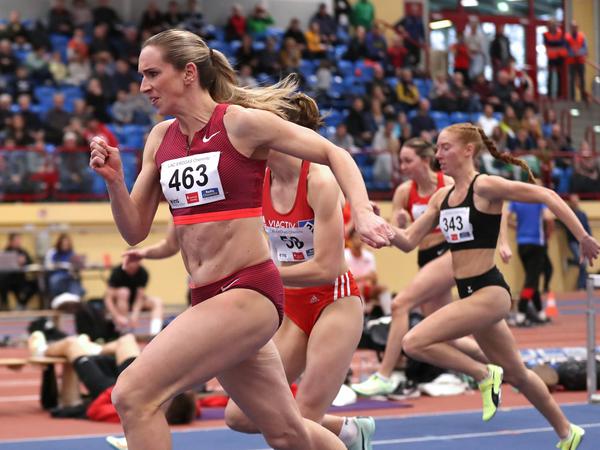 Cindy Roleder startete im Januar beim Internationalen Leichtathletik-Hallenmeeting in Chemnitz.