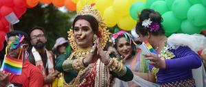 Erste Pride-Parade in Indien.