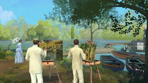 Malen im Freien: So ungefähr könnte es ausgesehen haben, als sich die Impressionisten vor 150 Jahren trafen – zumindest in der Virtual-Reality-Show des Musée d’Orsay.