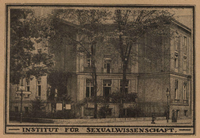 Magnus Hirschfeld gründet 1919 das Institut für Sexualwissenschaft im Tiergarten.
