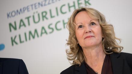 Steffi Lemke (Bündnis 90/Die Grünen) während der Eröffnung des Kompetenzzentrums Natürlicher Klimaschutz. 