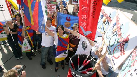 Olympia-Protest der Tibet-Initiative