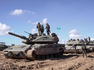 Israelische Soldaten nahe Rafah