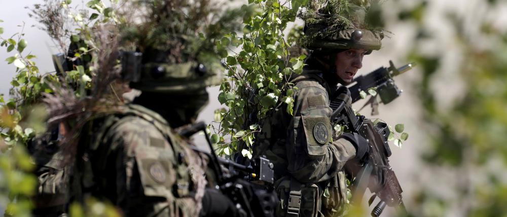 Polnische Soldaten bei einer Nato-Übung.