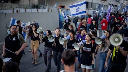 Israelische Demonstranten in Jerusalem