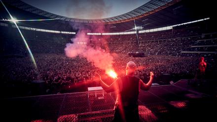 Die Band Rammstein tritt im Olympiastadion Berlin auf. +++ dpa-Bildfunk +++