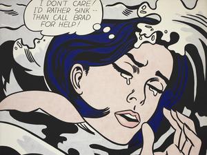Roy Lichtenstein, „Drowning Girl“, 1963