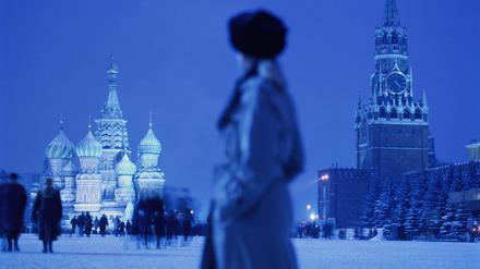 Blick über den Roten Platz in Moskau.