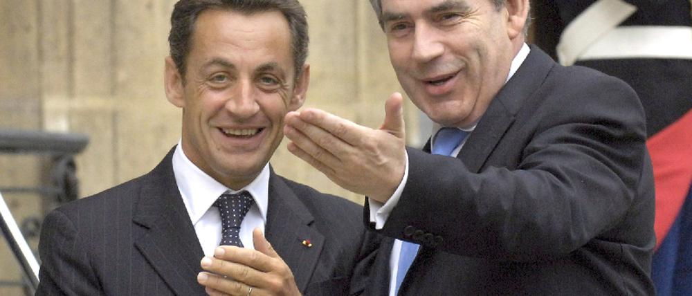 Sarkozy und Brown
