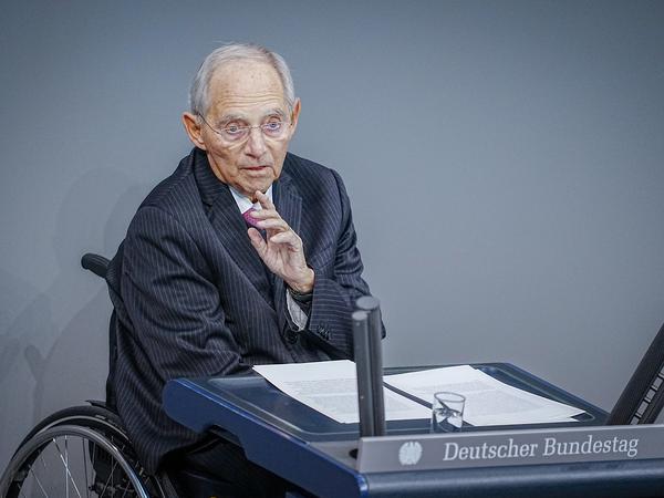 Wolfgang Schäuble (CDU), ehemaliger Bundestagspräsident.