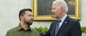 US-Präsident Joe Biden empfing seinen ukrainischen Amtskollegen Wolodymyr Selenskyj zuletzt im September.