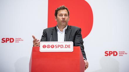 Will den Mindestlohn weiter erhöhen: SPD-Co-Chef Lars Klingbeil.