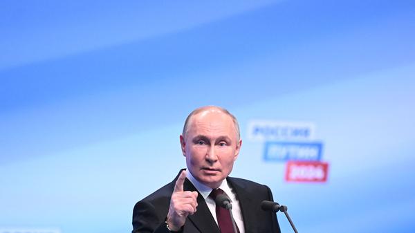 Mehr als 87 Prozent der Russinnen und Russen sollen für Machthaber Wladimir Putin gestimmt haben – angeblich.