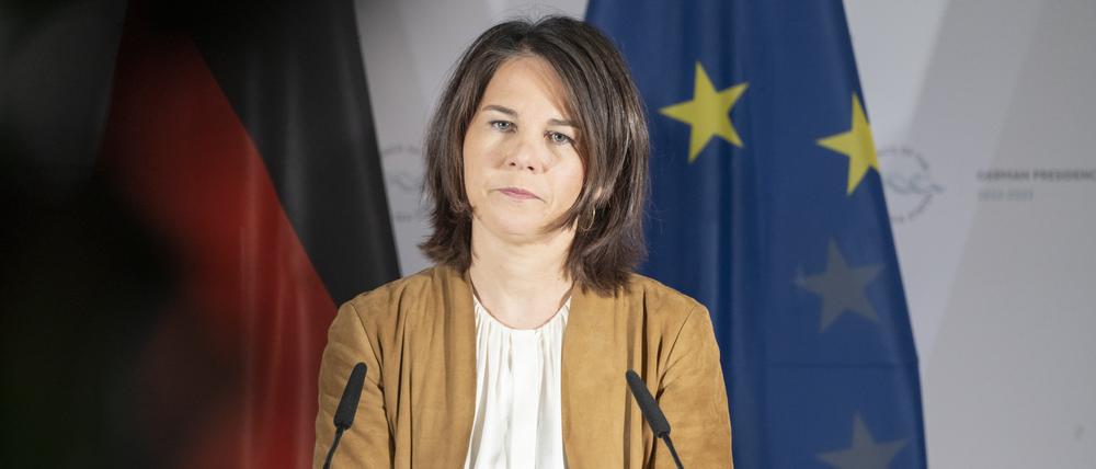Außenministerin Annalena Baerbock (Grüne) hat die Position der Bundesregierung mitformuliert.