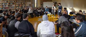 Gespräch über den Nahostkonflikt an der Fritz-Karsen-Schule in Neukölln.