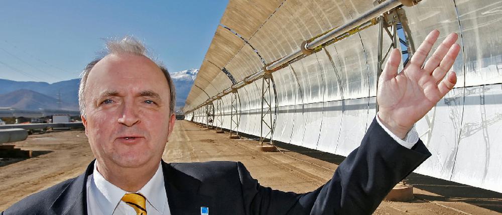 Udo Ungeheuer im solarthermischen Kraftwerk