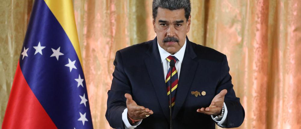 Venezuelas Präsident Nicolás Madur auf einem von der Regierung zur Verfügung gestellten Bild.