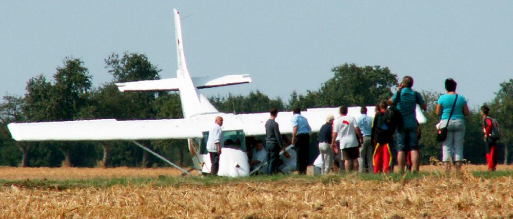 Vier Tote bei Flugzeugunglueck in Ellwangen