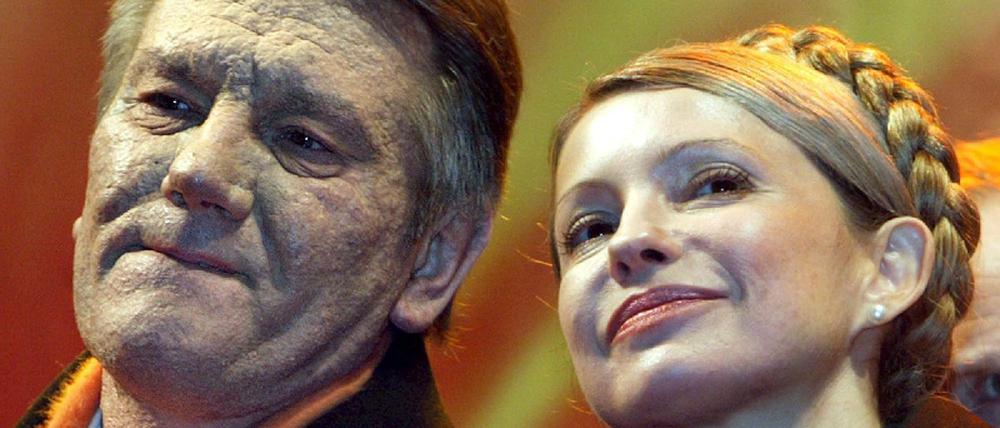 Viktor Juschtschenko mit Julia Timoschenko