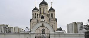 Ein Blick auf die Kirche der Ikone der Mutter Gottes «Lösche meine Schmerzen», in der die Trauerfeier des russischen Oppositionsführers Alexej Nawalny am Freitag stattfinden soll. 