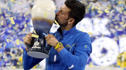 Novak Djokovic hat beim ATP-Turnier in Cincinnati Carlos Alcaraz geschlagen. 