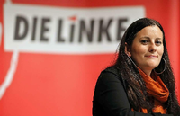 Janine Wissler (32) ist seit 2009 Linke-Fraktionschefin in Hessen Foto: dpa
