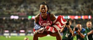 Sha’Carri Richardson verblüffte ihre Konkurrentinnen über 100 Meter.    