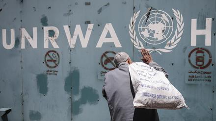 Ein UNRWA-Container in Gaza.