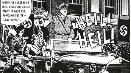 Jetzt auch auf Deutsch veröffentlicht: Eine Szene aus Shigeru Mizukis "Hitler".