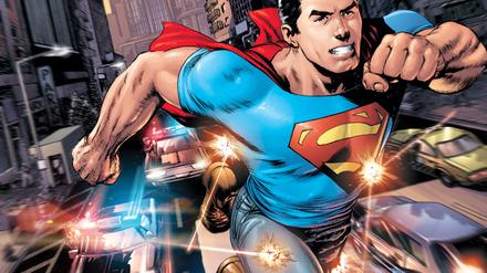Versteckter Hinweis auf die Anfänge: Rags Morales' Coverbild für den Relaunch von "Action Comics".
