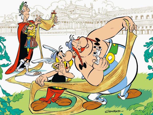So sieht's aus: Das Cover des neuen Asterix-Bandes wurde am 12. Oktober vorgestellt - über den Inhalt besteht noch weitgehend Stillschweigen.